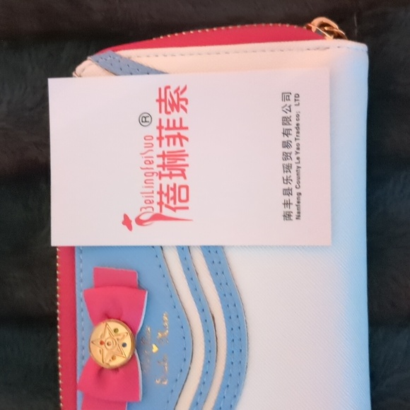 Sailor Moon Long Wallet. NWOT. Authentic with card. - Picture 8 of 9